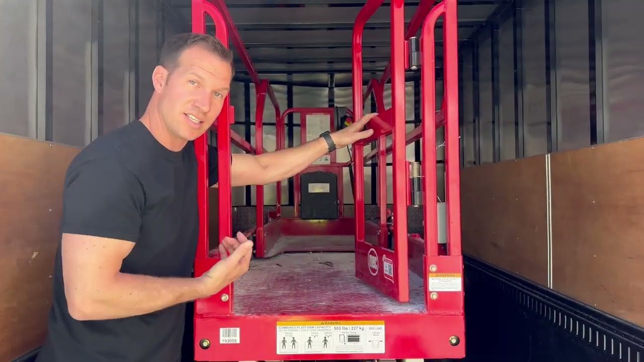 How to Safely Secure a Scissor Lift in Trailer