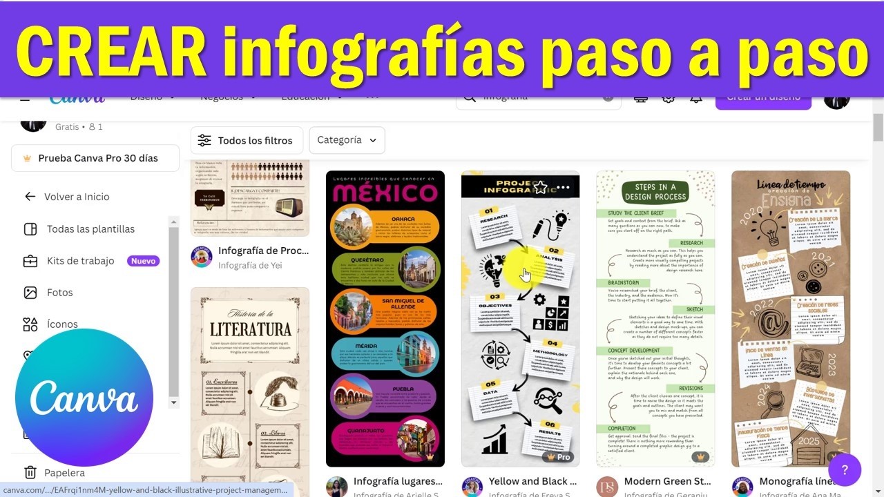 Cómo hacer una INFOGRAFIA en CANVA