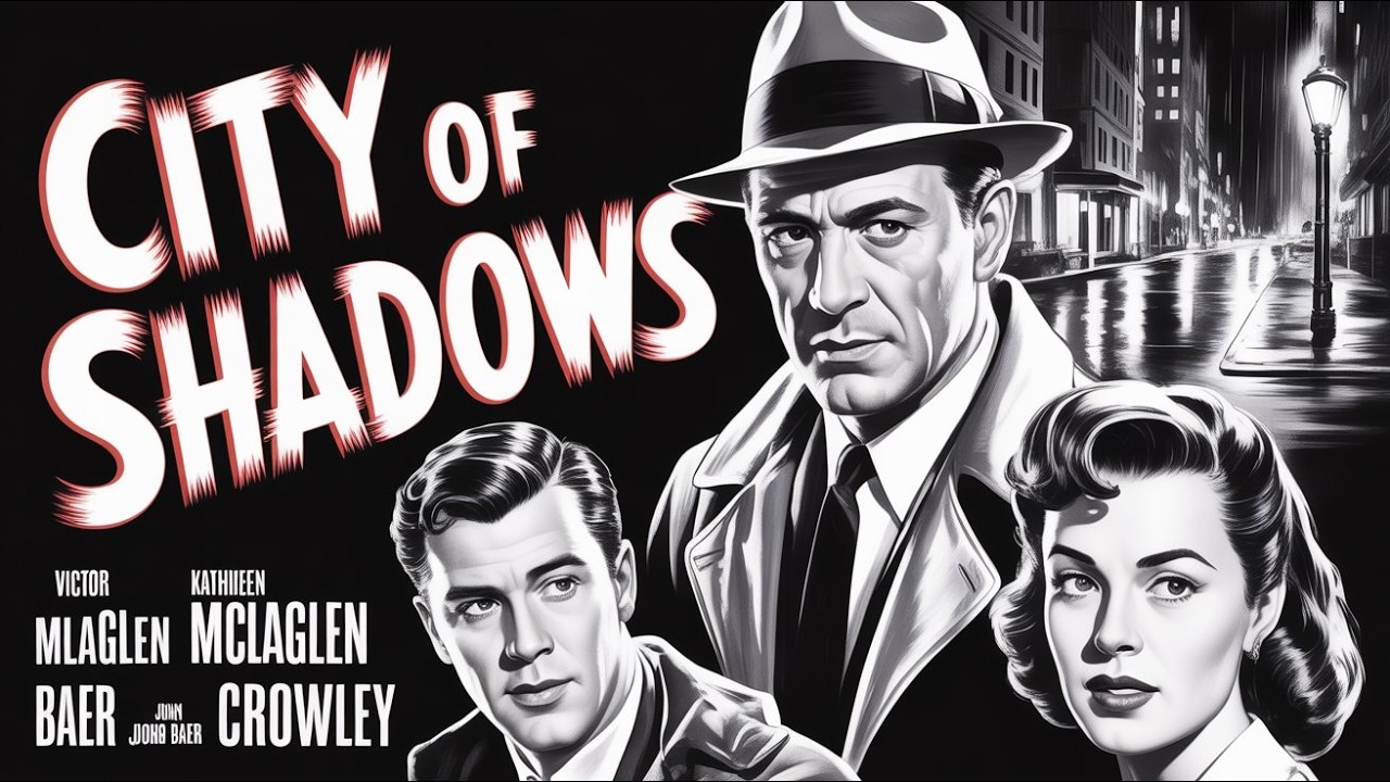 City of Shadows 1955 Film in English, Victor Mc Laglen, John Baer, Kathleen Crowley