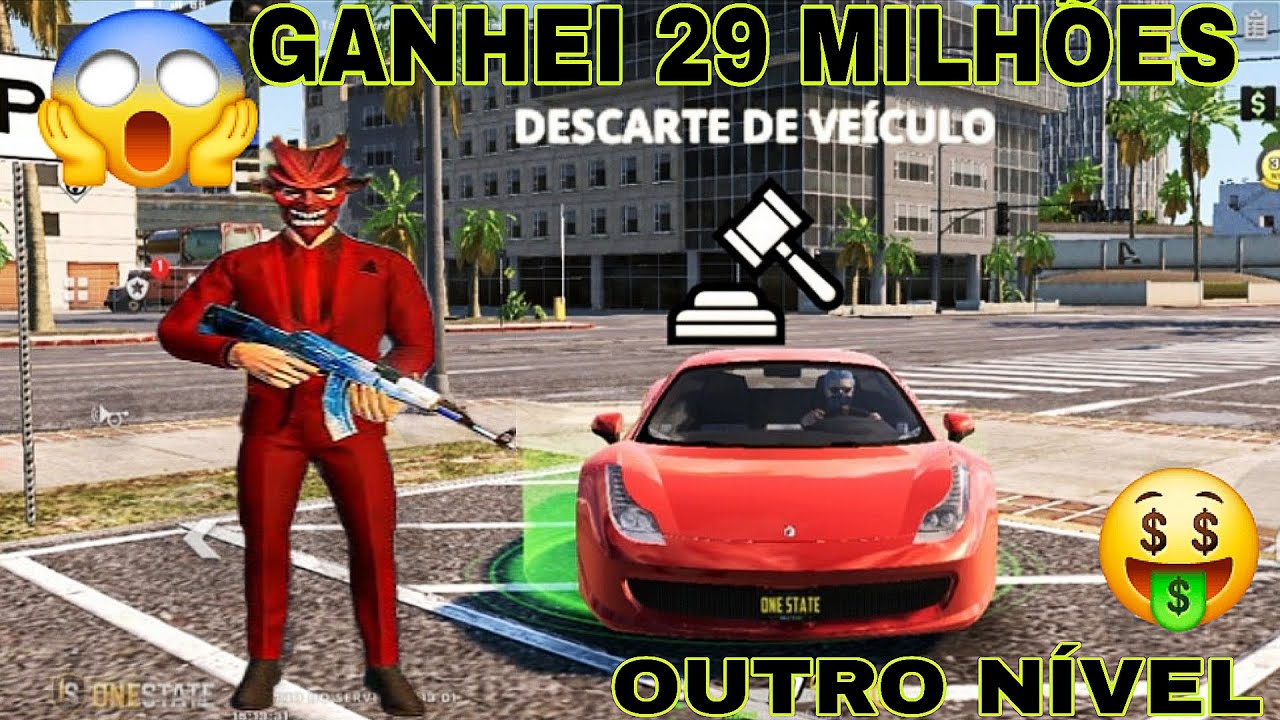 GANHEI 30 MILHÕES NO ONE STATE RP 😱 