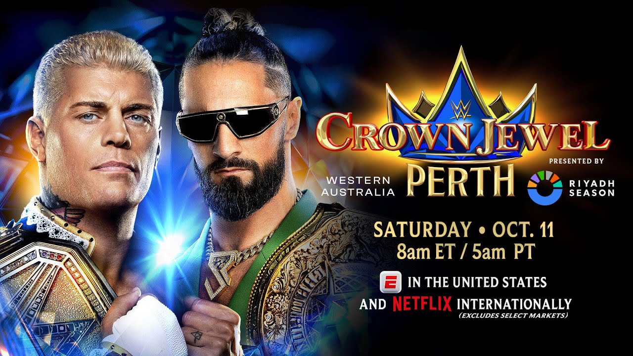 [4K] Cody Rhodes vs Seth Rollins Crown Jewel Perth