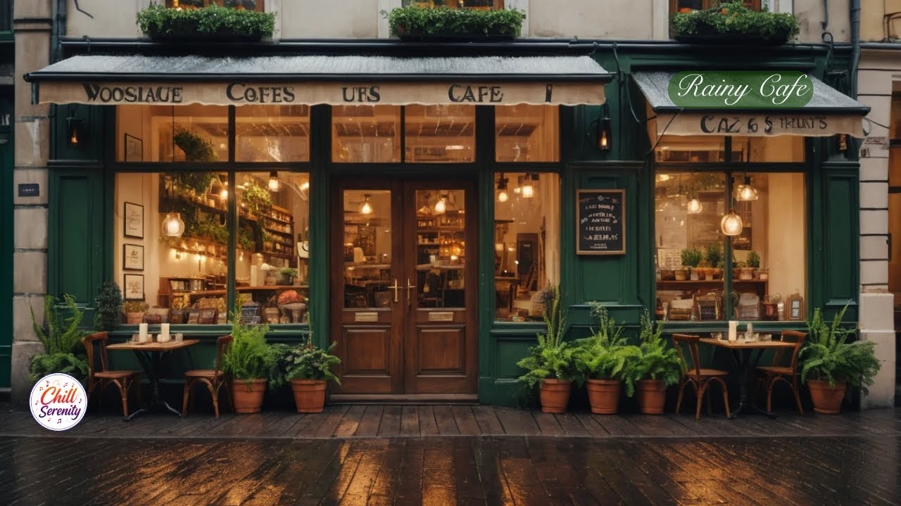 🌧️Rainy Cafe Ambience ☕ Cozy Lofi Beats for Relaxing & Focus