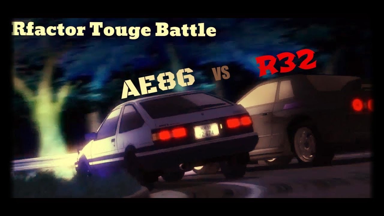 rFactor Touge Battle: AE86 vs GT-R