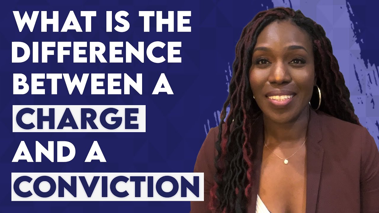 What is the difference between a charge and a conviction?