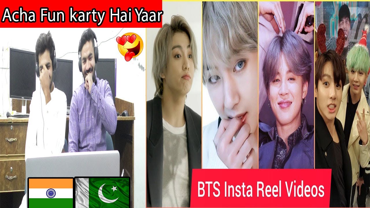 BTS new trending instagram reels ||new tik tok videos|Pakistani react on bts new instagram reels