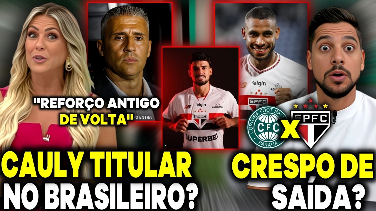 CRESPO NO RIVER PLATE? RENATA FAN E CICINHO REAGIRAM AS NOVIDADES DO TRICOLOR ''CAULY VAI PRO JOGO''