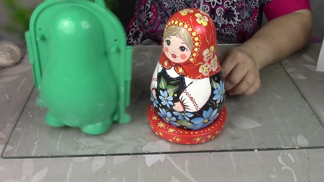 Матрёшка из гипса ХоббиМаркет