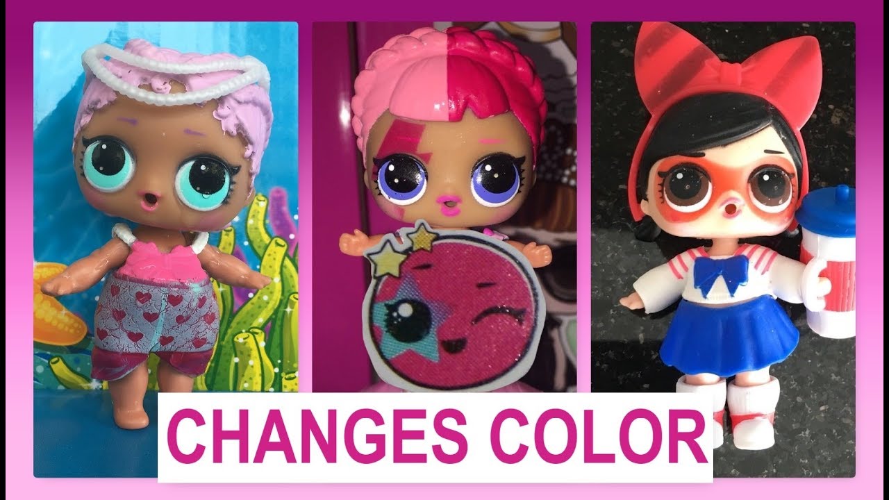 💦Which LOL SURPRISE Dolls Color Change? | Series 1, 2, and Glitter Series 💙