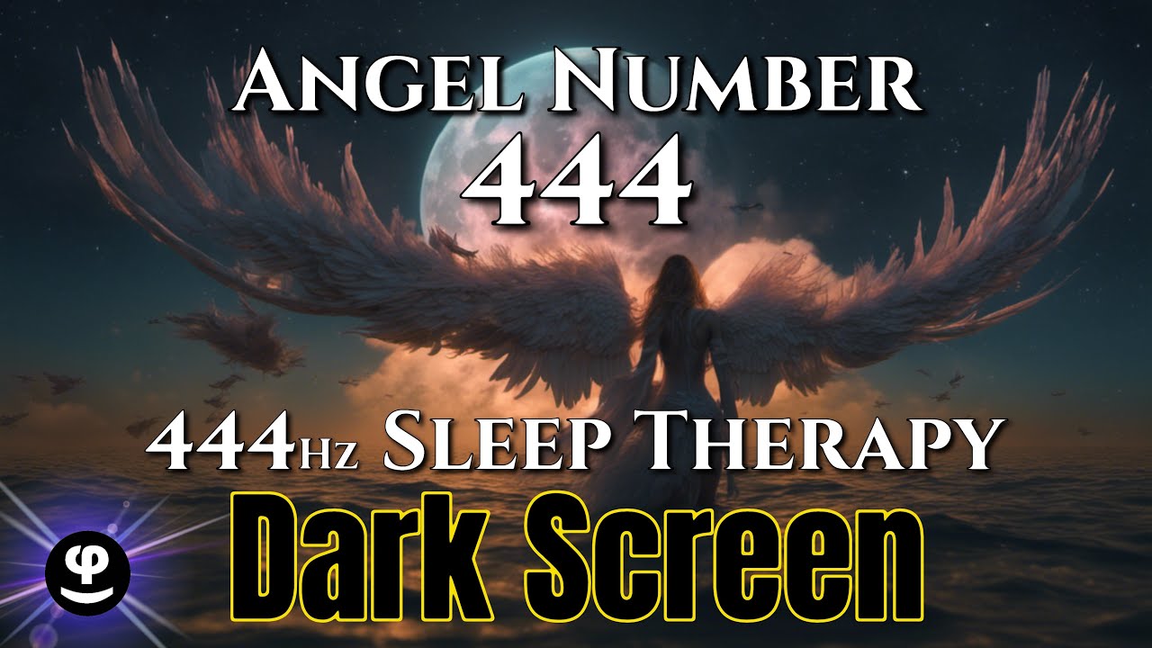 Deep Sleep | Angel Number 444Hz | Binaural Beats | Black Screen
