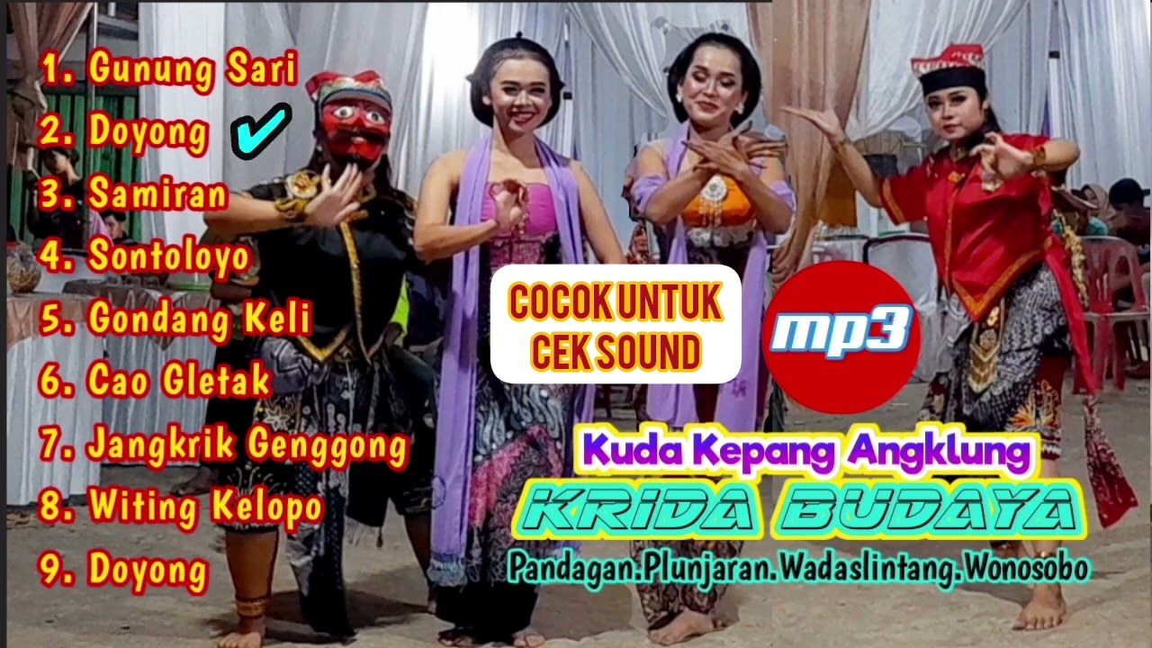 Kumpulan Gending Angklung‼️Kuda Kepang Krida Budaya || Pandagan Plunjaran || Wadaslintang Wonosobo