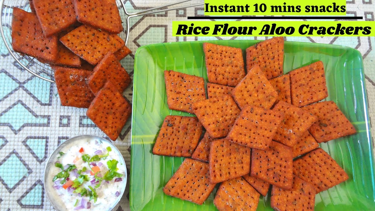Rice Aloo Snacks| ஈவ்னிங் ஸ்னாக்ஸ்|Spicy Rice Aloo Crackers|Crispy Instant snack|By Naguvin Samayal