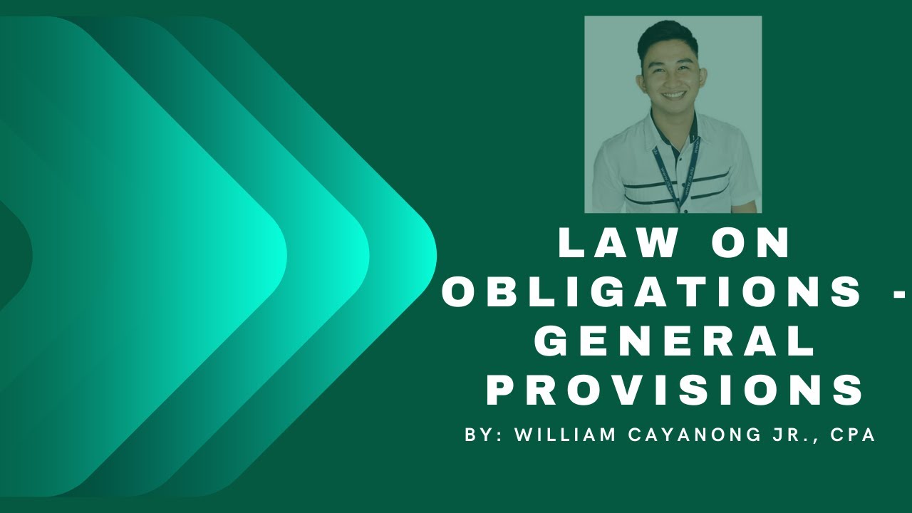 Law on Obligations &ndash;General Provisions