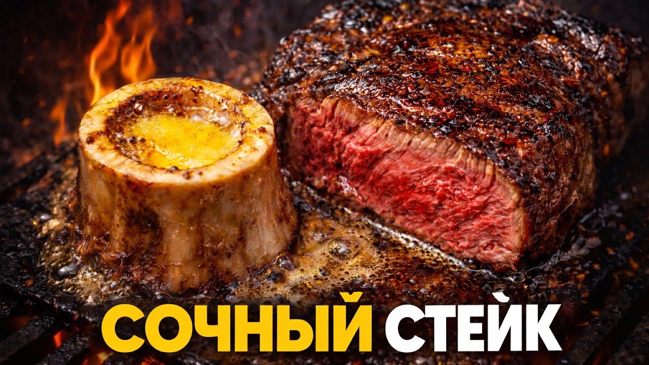 ВЫ ОБЯЗАНЫ приготовить этот СТЕЙК С КОСТНЫМ МОЗГОМ 🤯