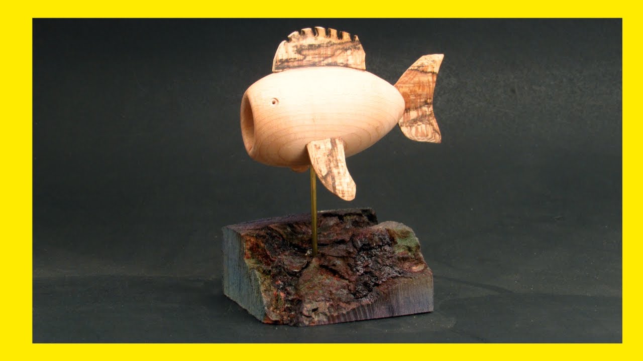 Wood Turn a Whimsical Fish Using the “Lost Wood” Process