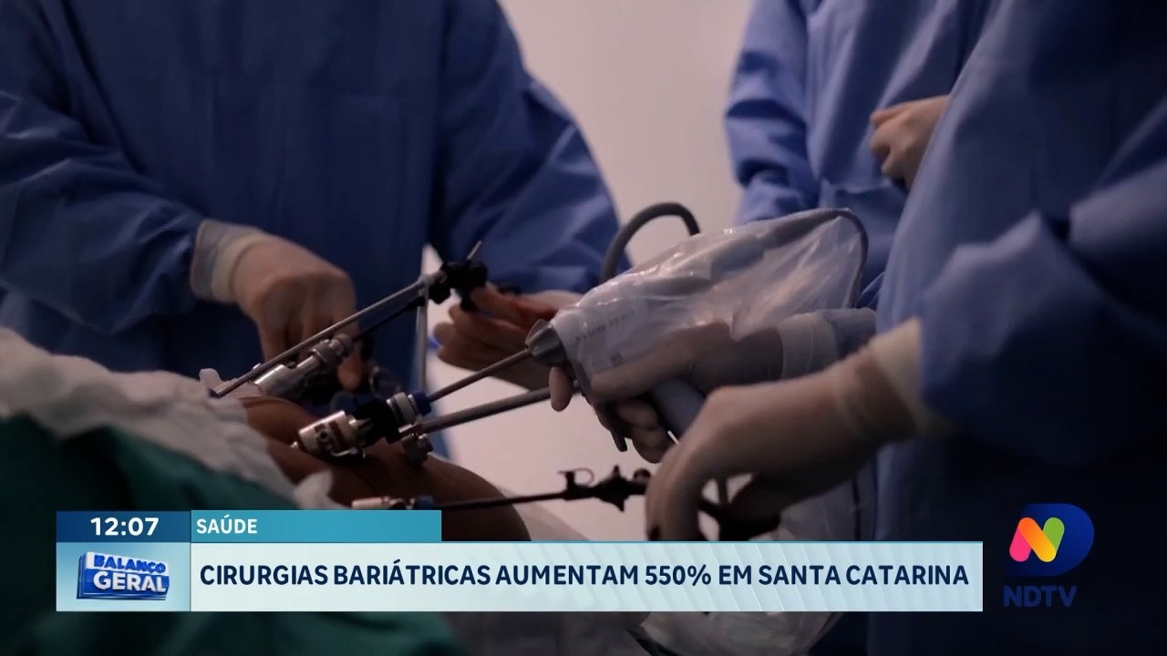 Cirurgias bariátricas crescem 550% em Santa Catarina