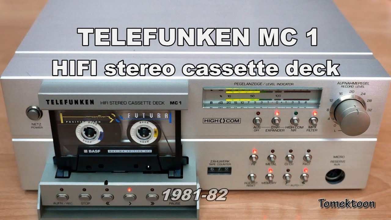 Telefunken MC1 HiFi Cassette Deck teardown/inside (1981-82)