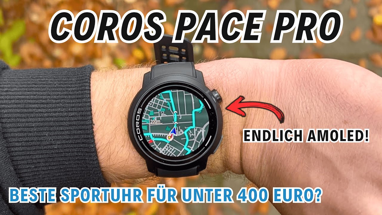Coros Pace Pro Testbericht: AMOLED, EKG, Offline Karten & vieles mehr!