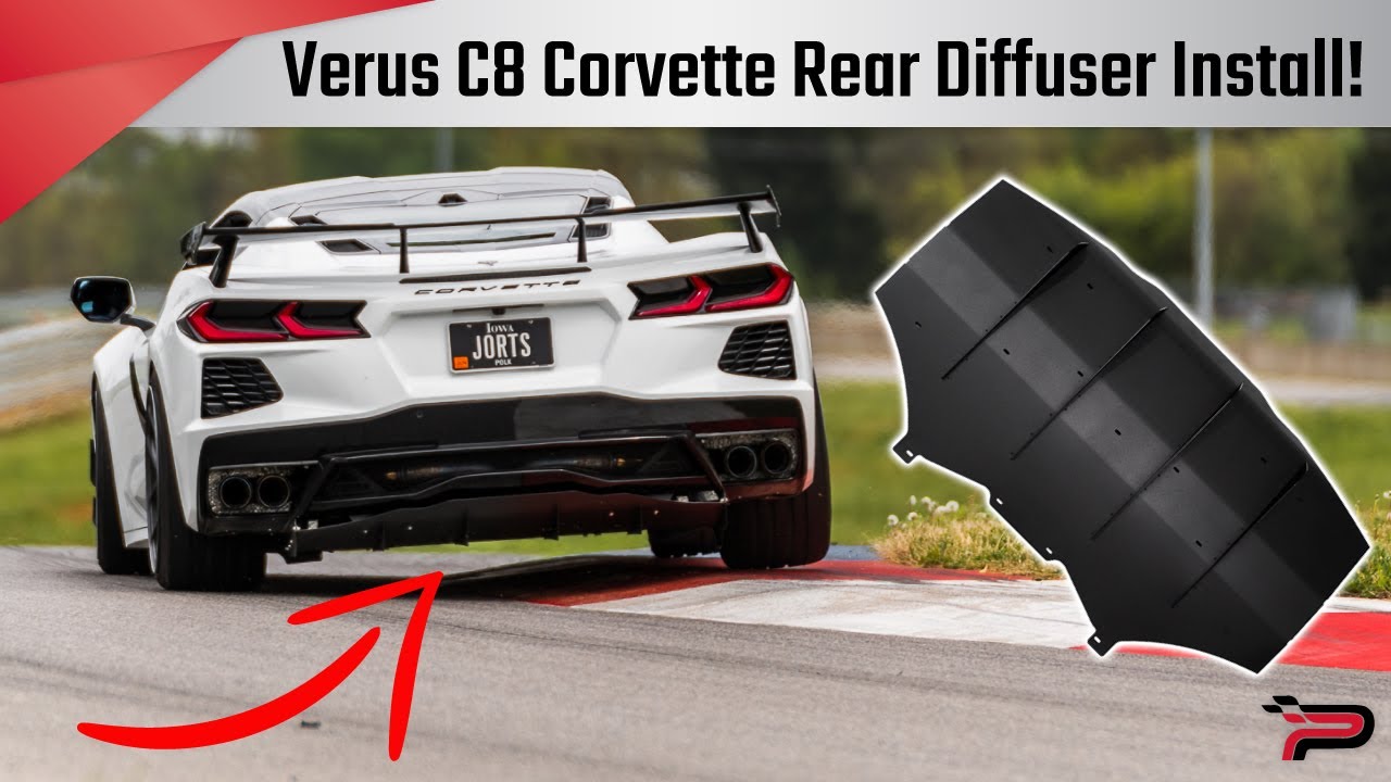 Verus Engineering C8 Corvette Rear Diffuser Install! - How to - Paragon Performance