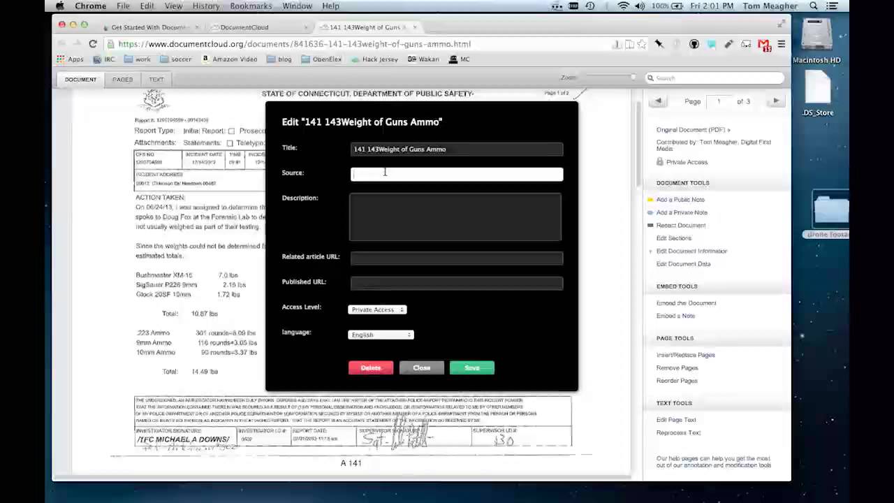 Document Cloud Training with Tom Meagher