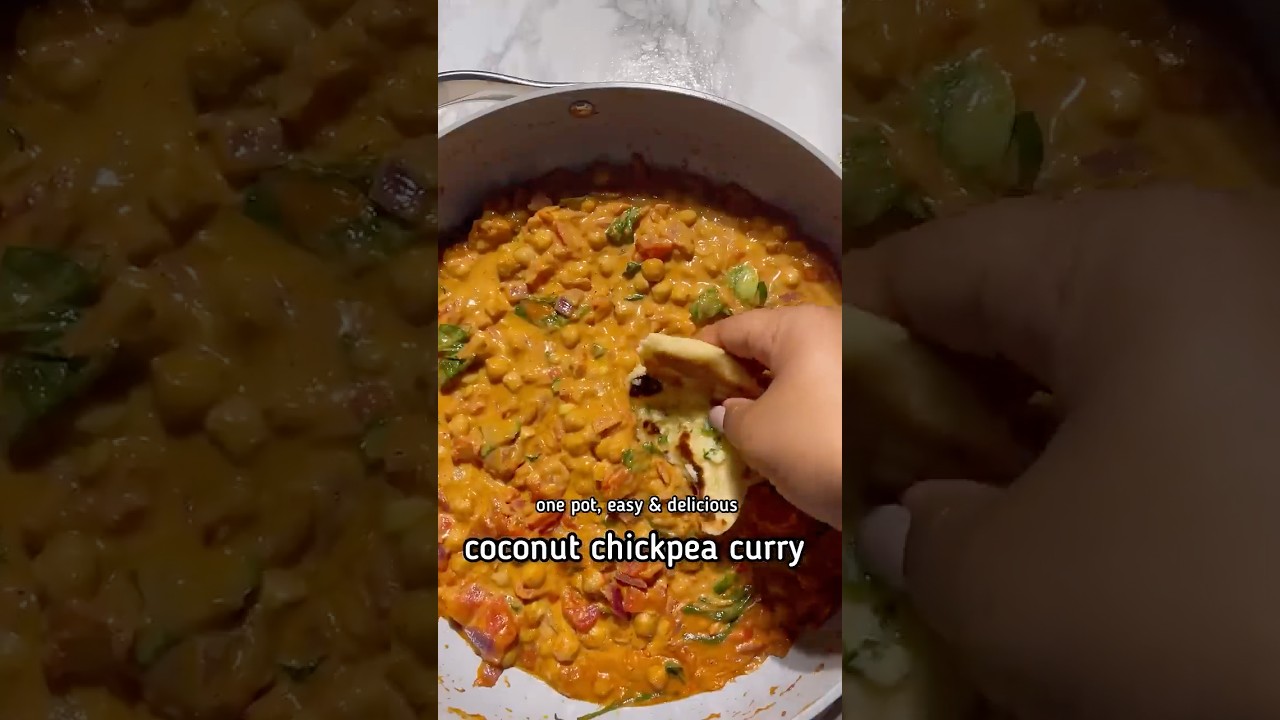 Кокосовое карри с нутом в одной кастрюле &mdash; Чана Масала #chickpeacurry #vegan #veganrecipes