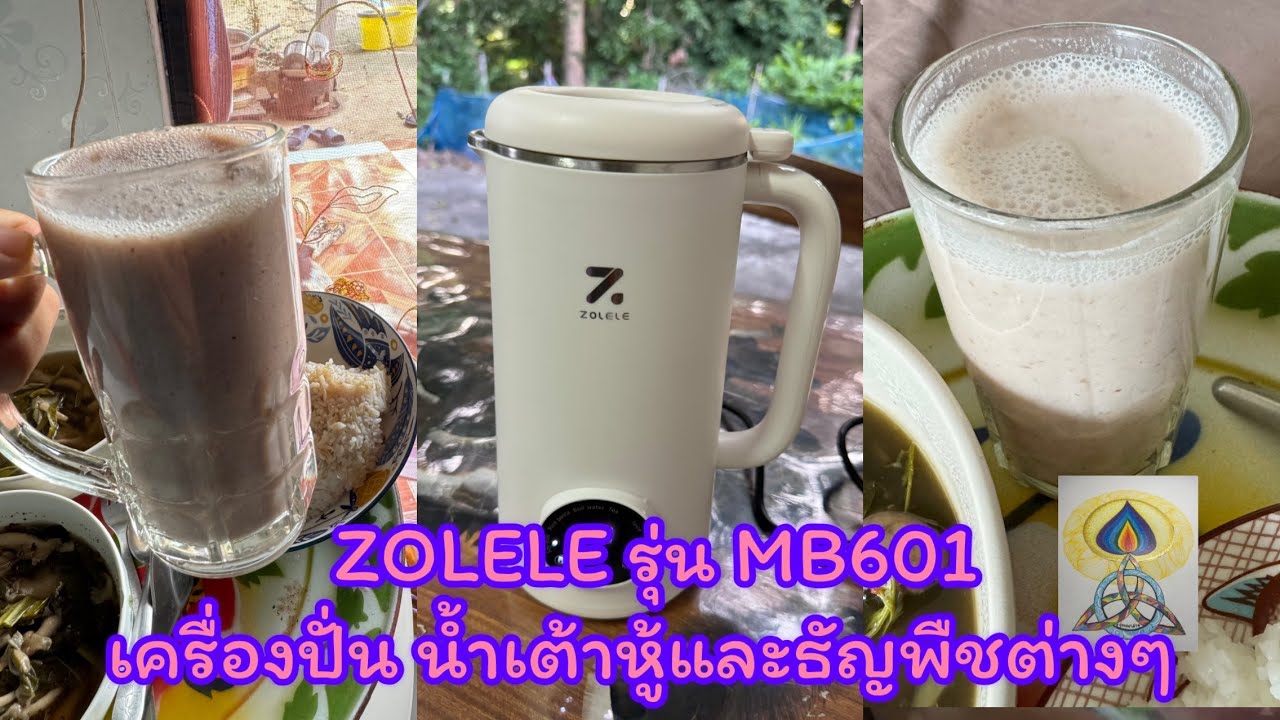 ZOLELE รุ่นMB601 เครื่องปั่น เครื่องทำน้ำเต้าหู้ และธัญพืชต่างๆ5in1￼ในเครื่องเดียว EP72 #เครื่องดื่ม