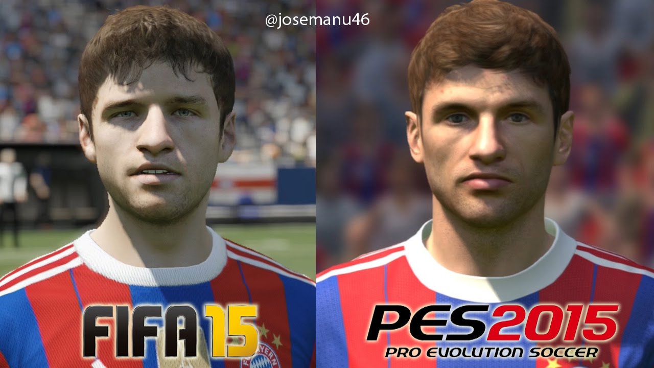 FIFA 15 vs PES 2015 BAYERN MUNICH Face Comparison