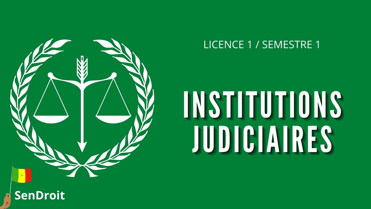 COURS D'INSTITUTIONS JUDICIAIRES (LES 3 PRINCIPES FONDAMENTAUX)