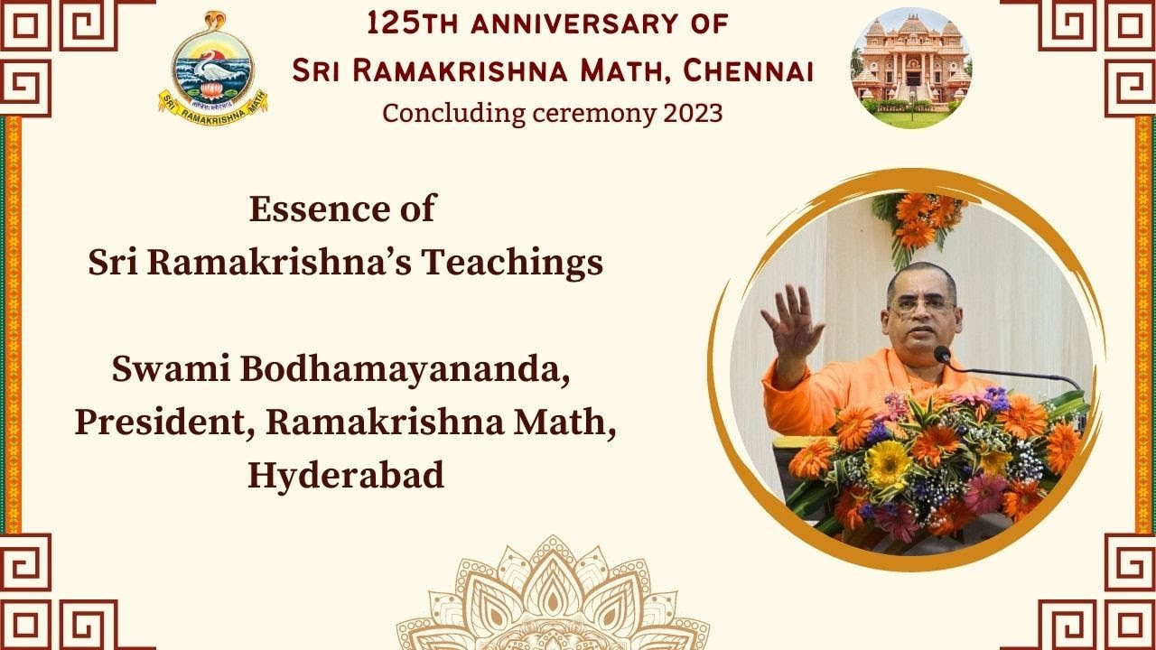 Essence of Sri Ramakrishna&rsquo;s Teachings - Swami Bodhamayananda