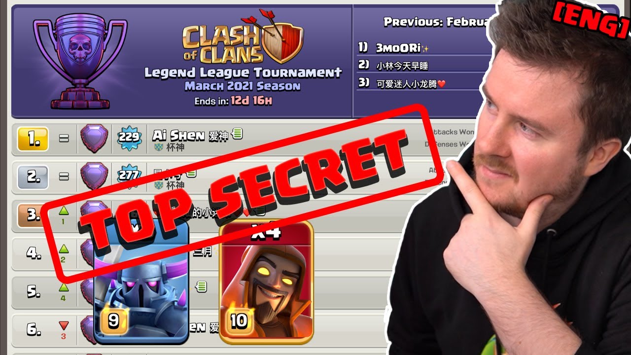 TOP SECRET tricks from the BEST PUSHER in the world in clash of clans