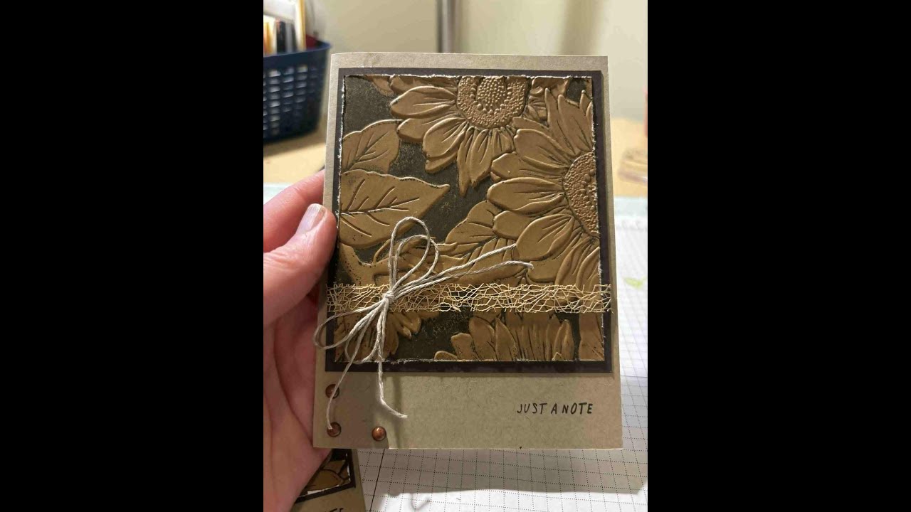 Inked Embossing & Distressed Cardstock | Background Techniques Mini Series