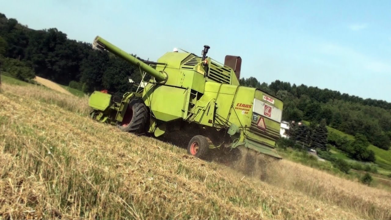 Pierwsze odpalanie w tym sezonie - Claas Mercator 60 - Żniwa 2013