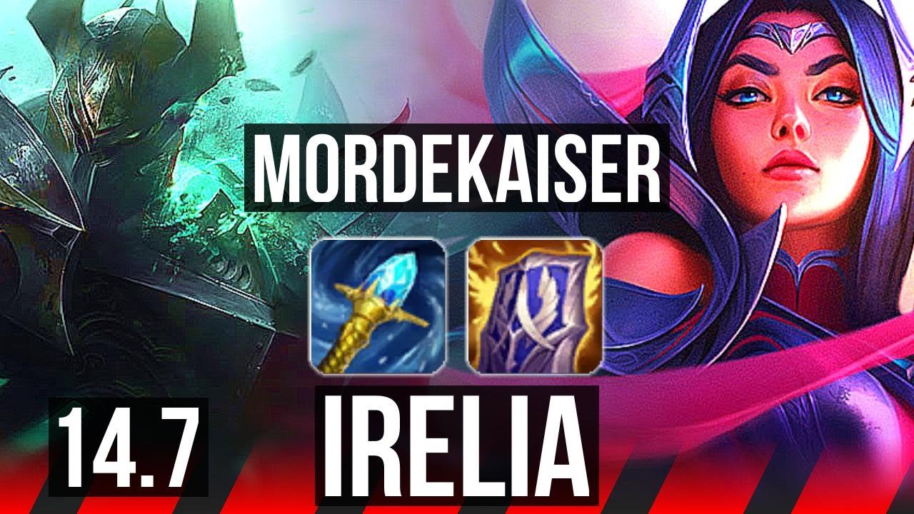 MORDEKAISER vs IRELIA (TOP) | 8 solo kills, 900+ games | EUW Diamond | 14.7