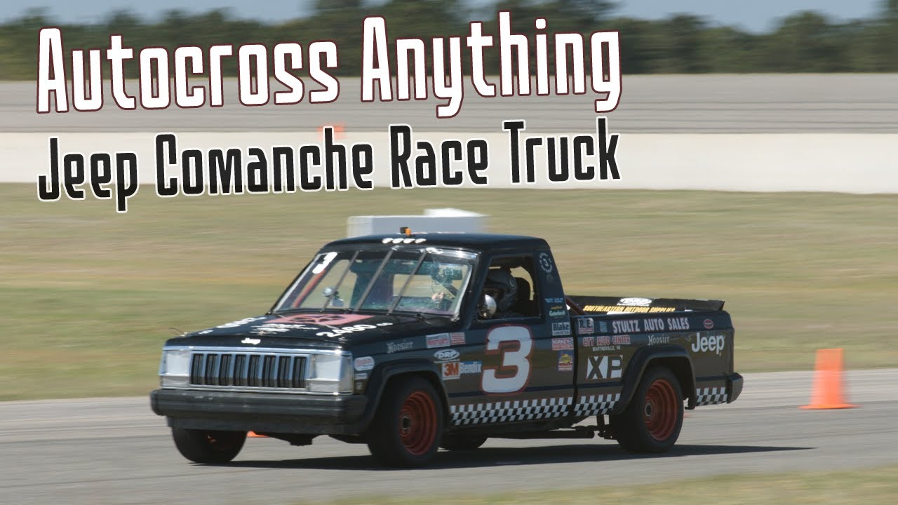 Autocross in a Jeep Comanche