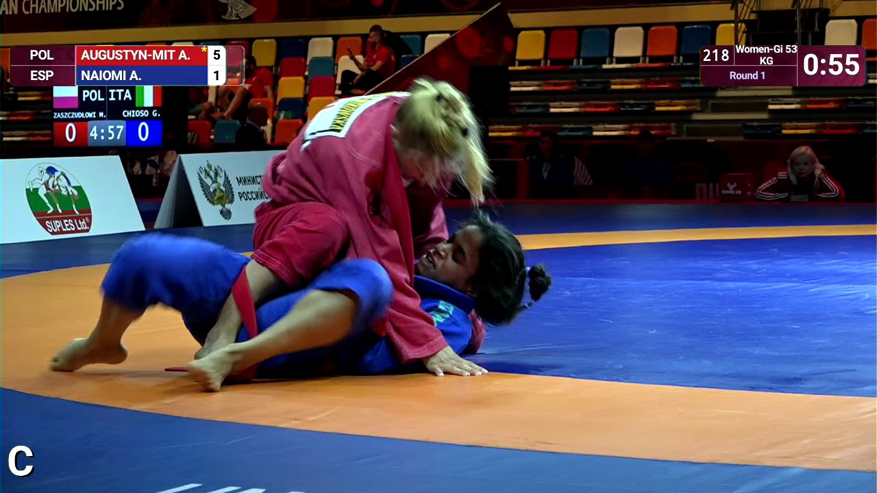 Round 1 Women-Gi - 53 kg: A. AUGUSTYN-MIT (POL) v. A. NAIOMI (ESP)