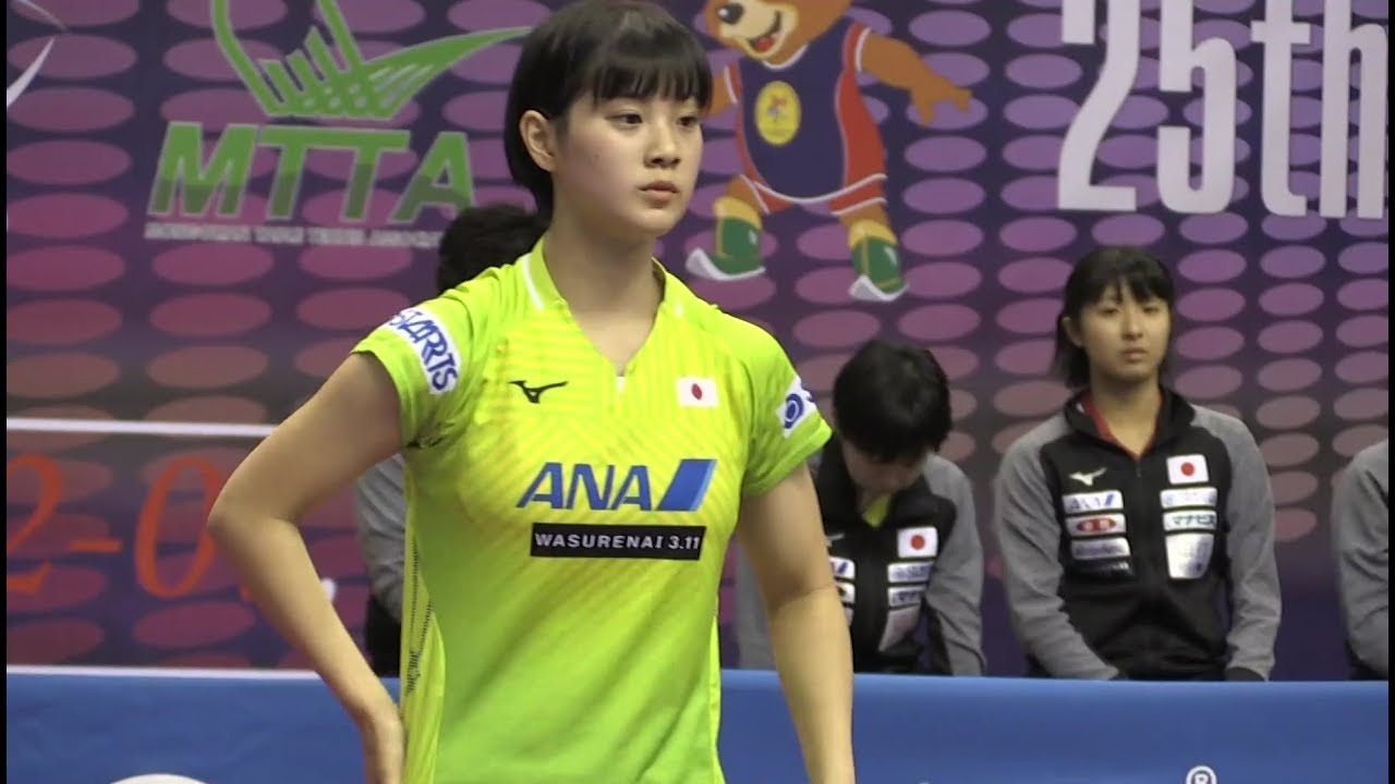 ジュニア女子団体 準決勝 日本vs北朝鮮 第5試合 長﨑美柚 vs KIM Kum Yong／アジアジュニア＆カデット卓球選手権大会