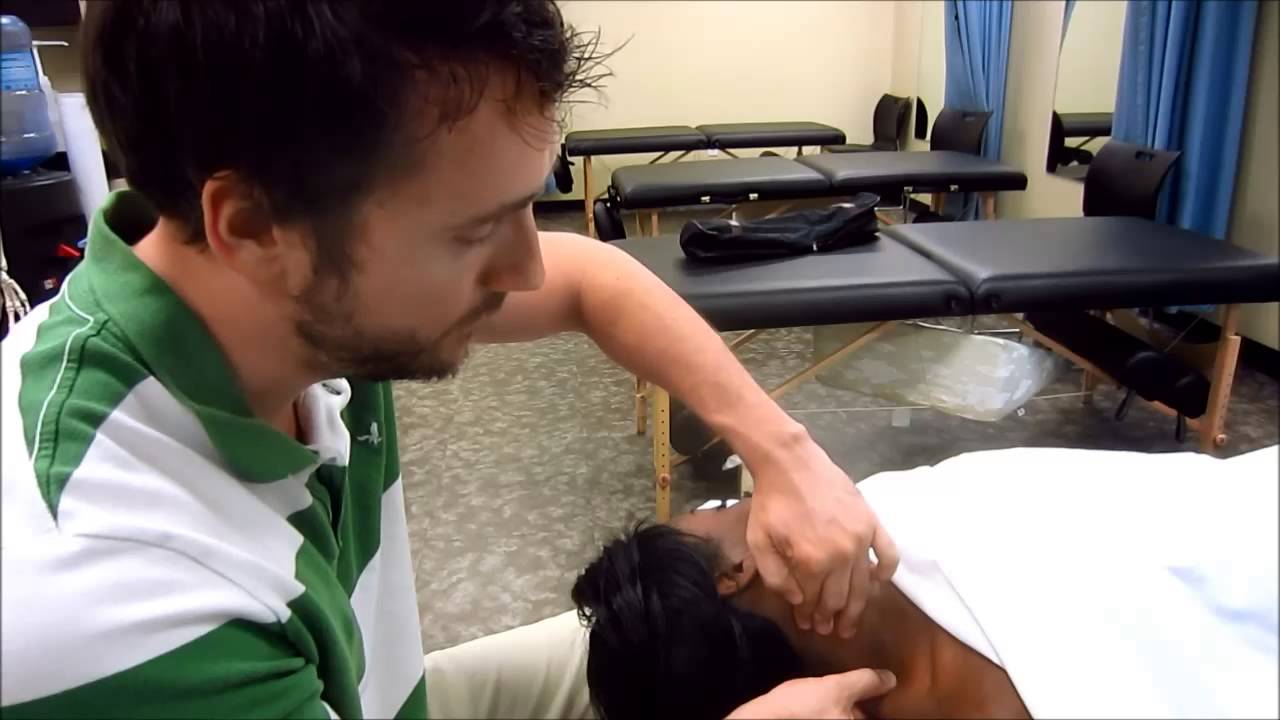 Massage Tutorial: Stiff neck / crick, myofascial release techniques (2013 version)