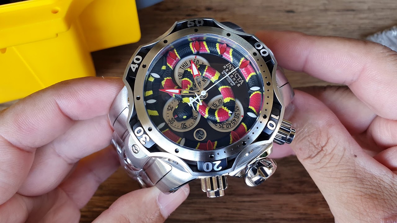 Relógio Invicta Venom Reserve Cobra Coral 30311