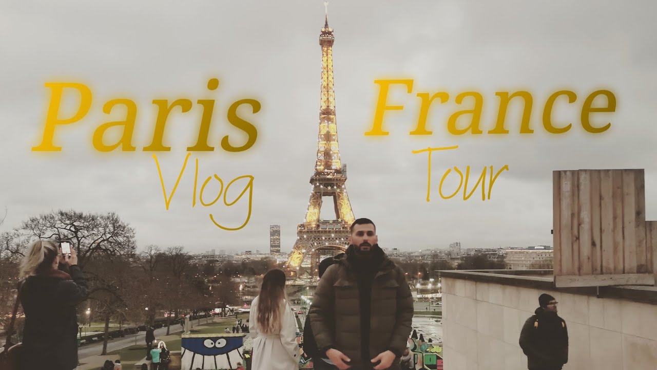 The Eiffile  Tower  Paris France.  Famous World Tour Vlog 2022