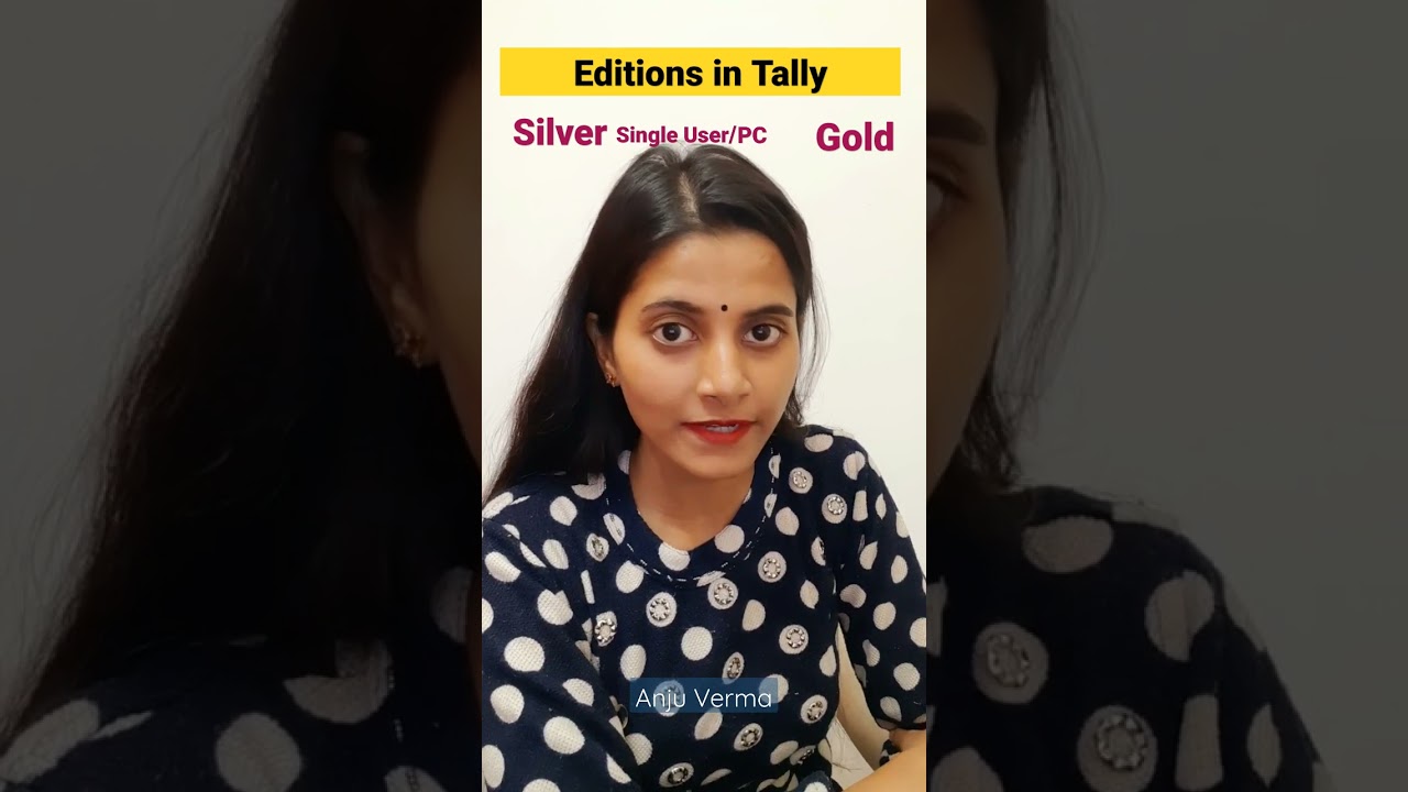 Difference between SILVER and GOLD in TallyPrime #shorts #anjuverma #tallyprime