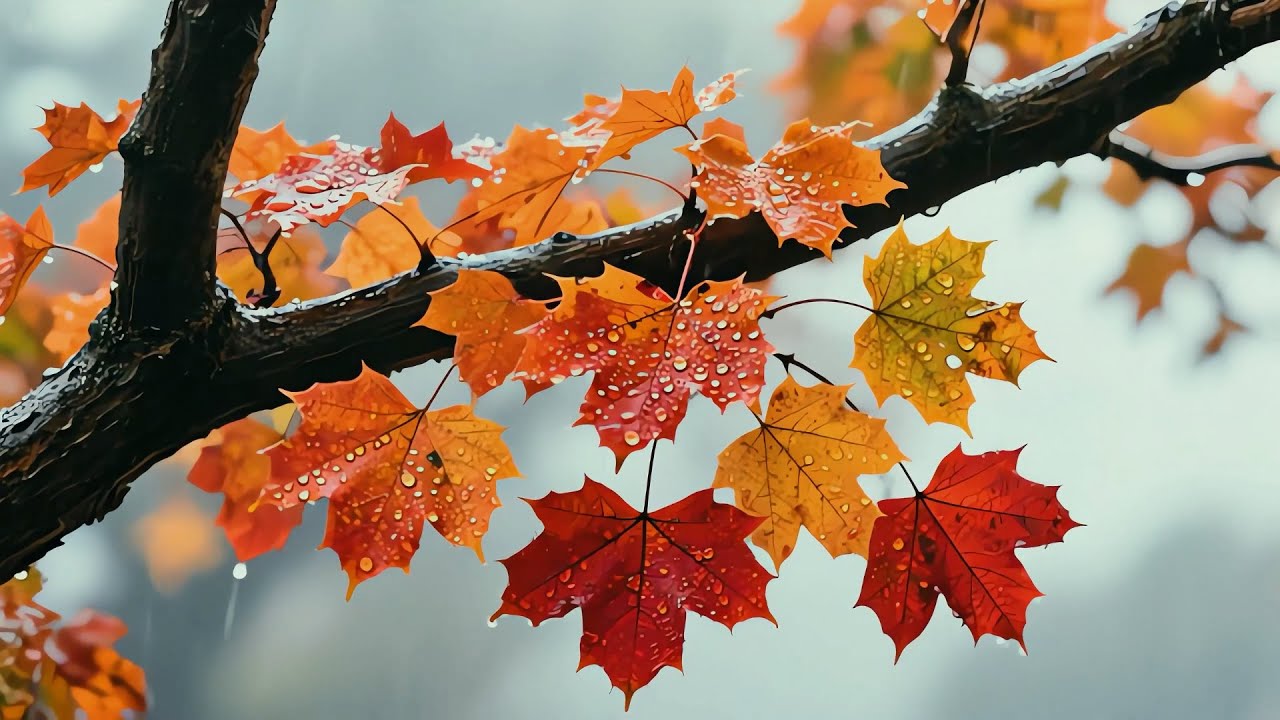 🍂 Cozy Rain Ambience for Peaceful Sleep 🍂🌧️ | Whispering Autumn Rain in the Forest