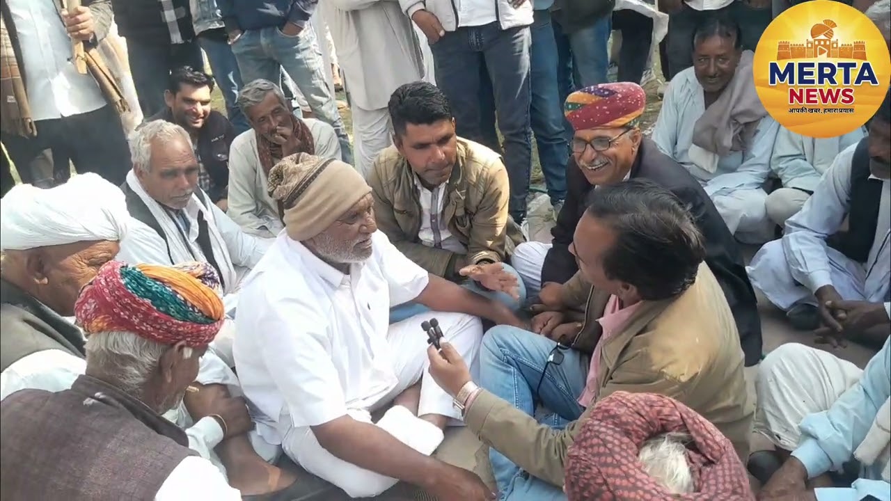 मेड़ता सिटी - आर्कोशित किसान पहुंचे एसडीएम कार्यालय बाबा जी भड़के गए 