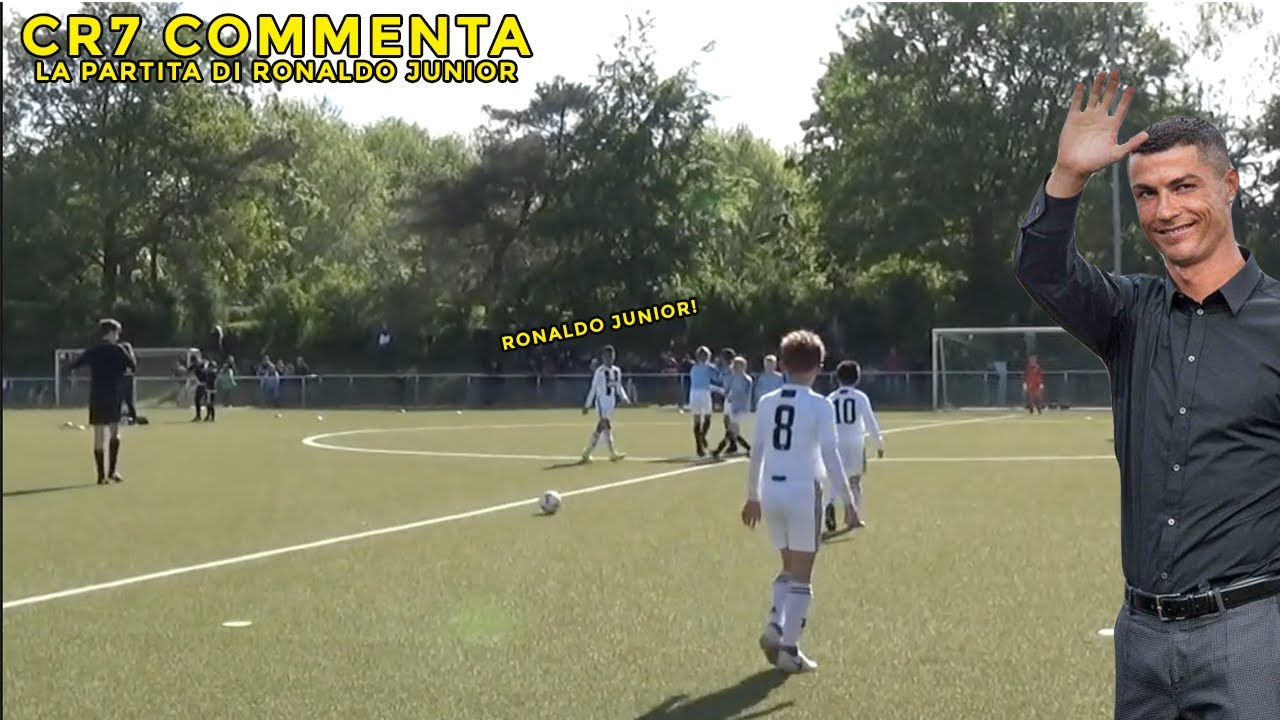 RONALDO COMMENTA LA PARTITA DI RONALDO JUNIOR | JUVENTUS-MANCHESTER CITY U9|