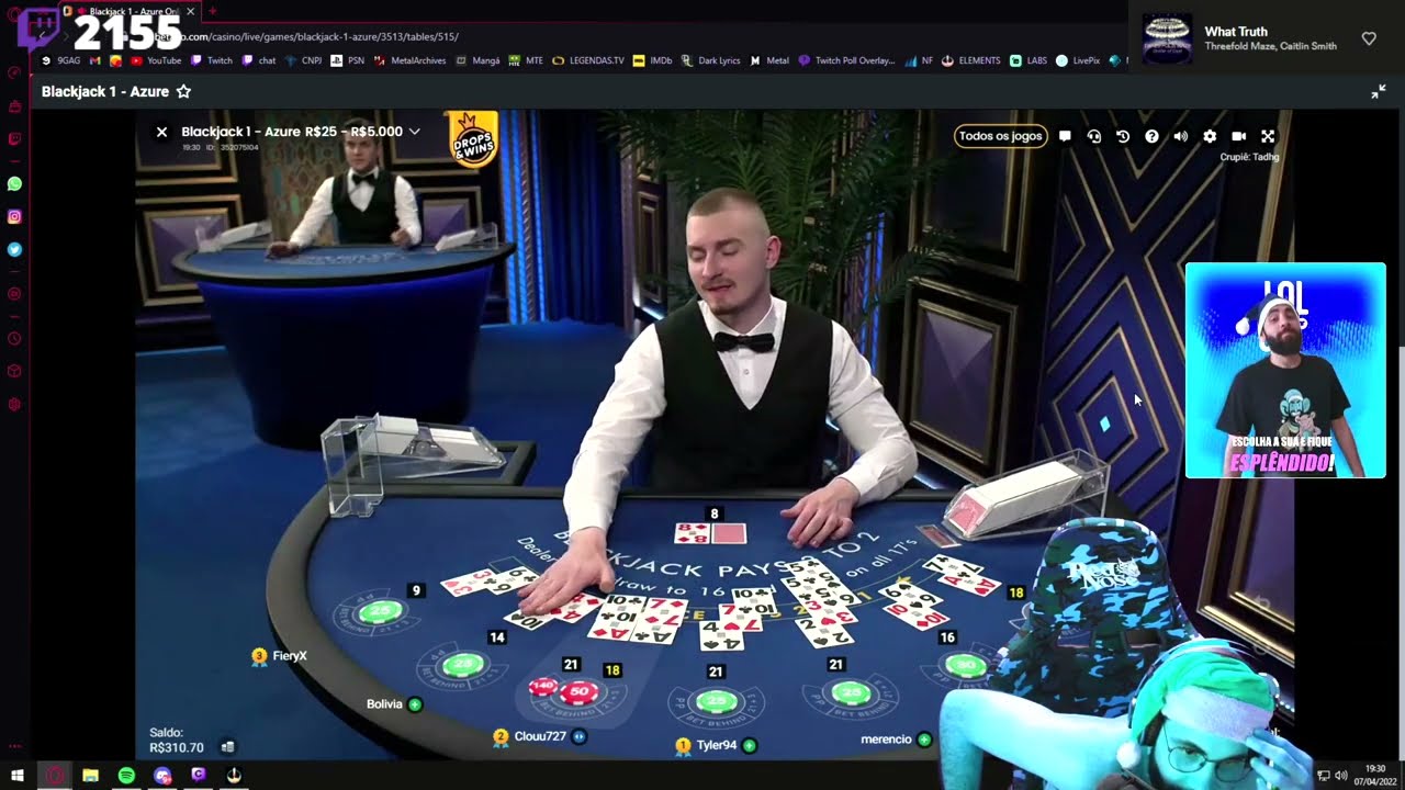 MERENCIO DOUTRINANDO NO BLACKJACK KKKKK