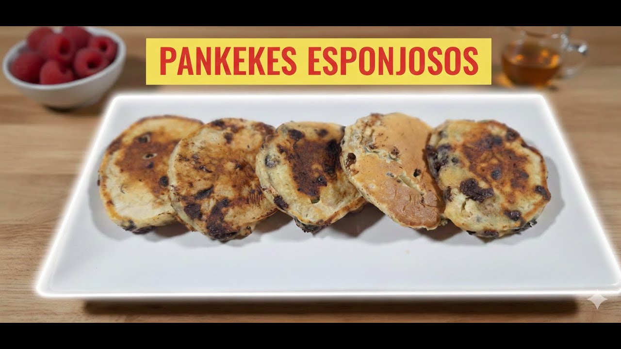Pancakes de plátano y chocolate | El desayuno perfecto