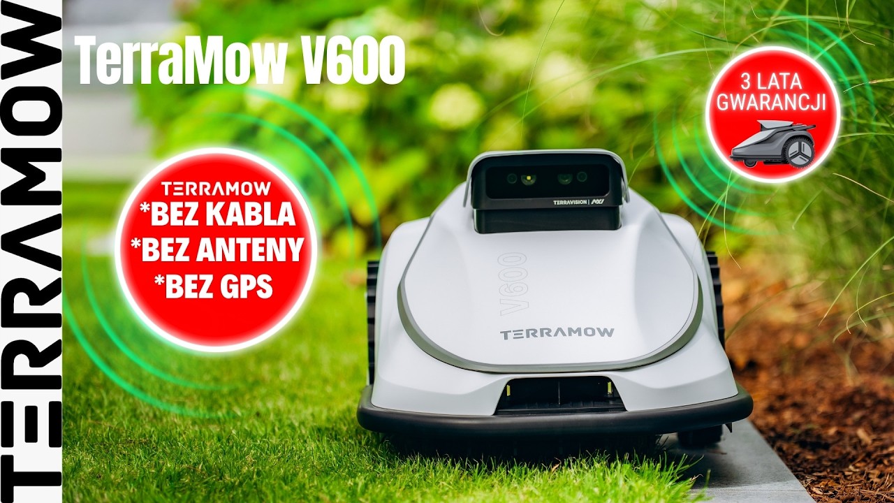 Terramow V600 – robot koszący bez przewodu. Prezentacja i funkcje | Robopunkt.pl