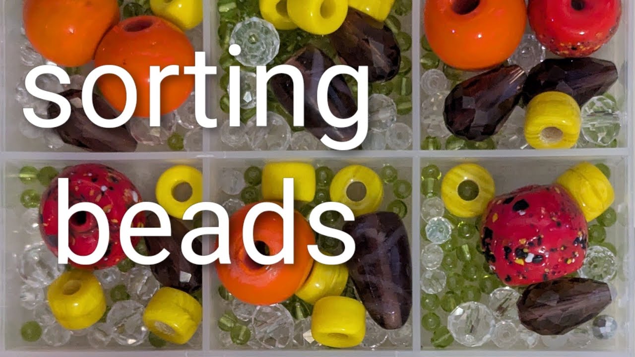  Sorting Beads ASMR #beads #asmr  #sort #sorting #organize 