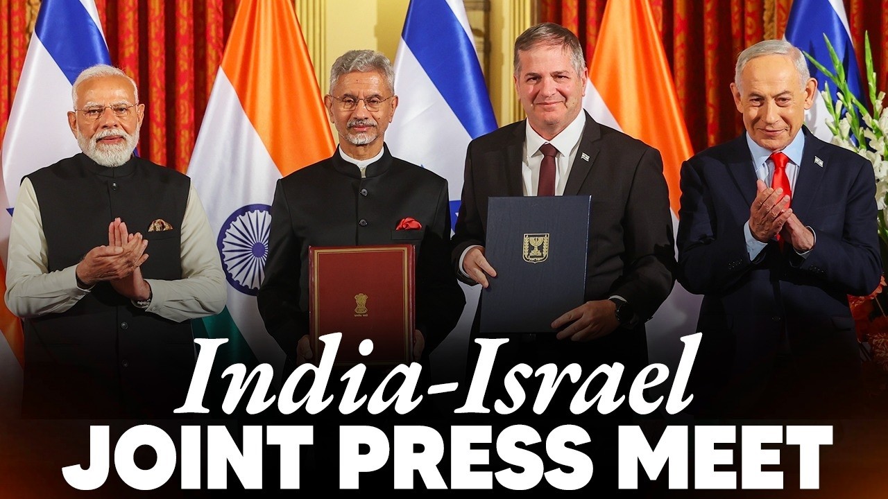 LIVE: PM Modi, PM Benjamin Netanyahu of Israel attend joint press meet