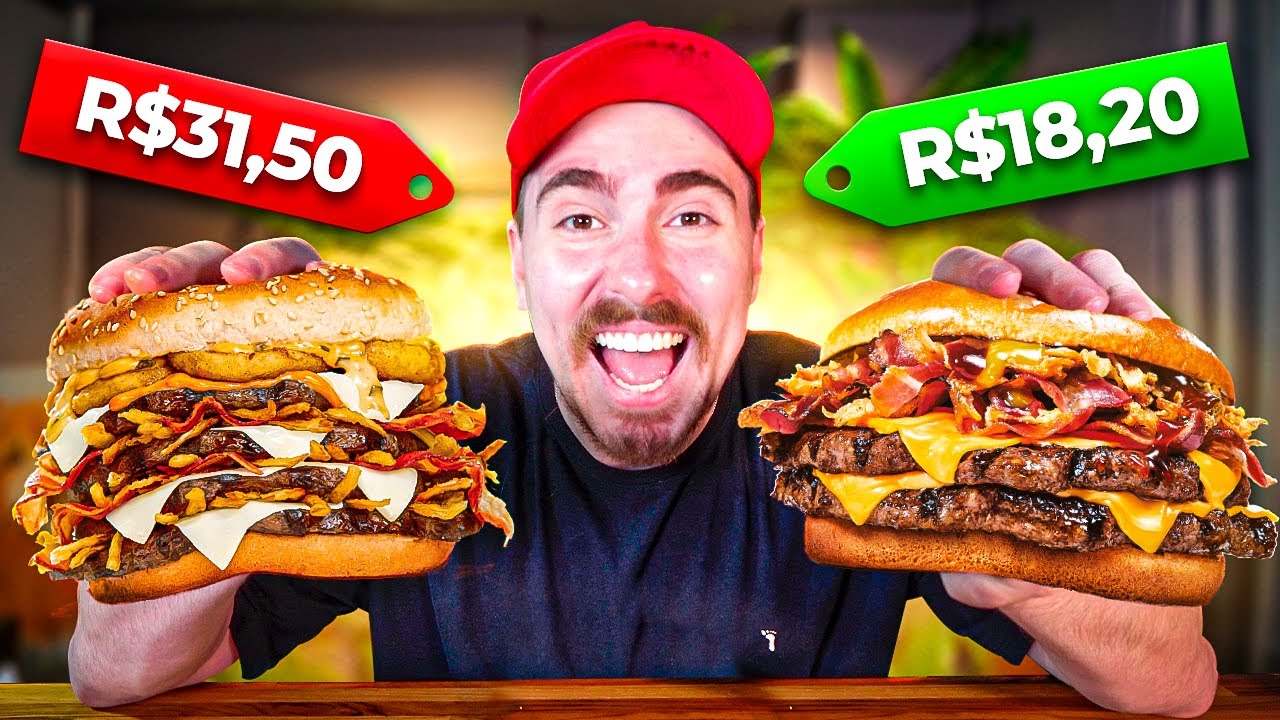 Burger King Mais Barato x Burger King Mais Caro de 2023