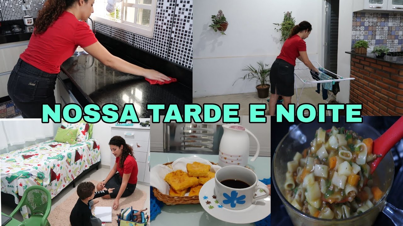 NOSSA ROTINA: LIMPEZA PÓS ALMOÇO, FIZ BOLO DE MILHO CREMOSO, FIZ SOPA DE  NA PANELA DE VIDRO E MAIS