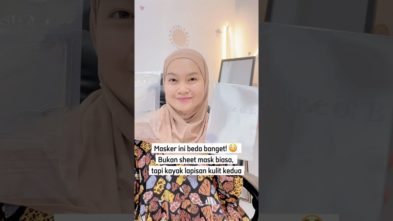 Review masker HOUSE OF B Glutathione Face Film 